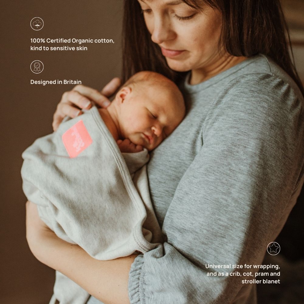 Lamb Organic Cotton Jersey Baby Blanket