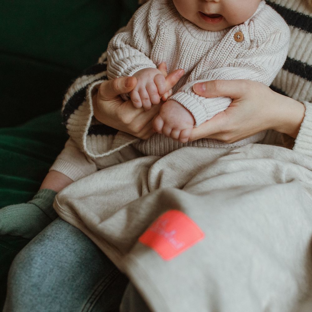 Lamb Organic Cotton Jersey Baby Blanket