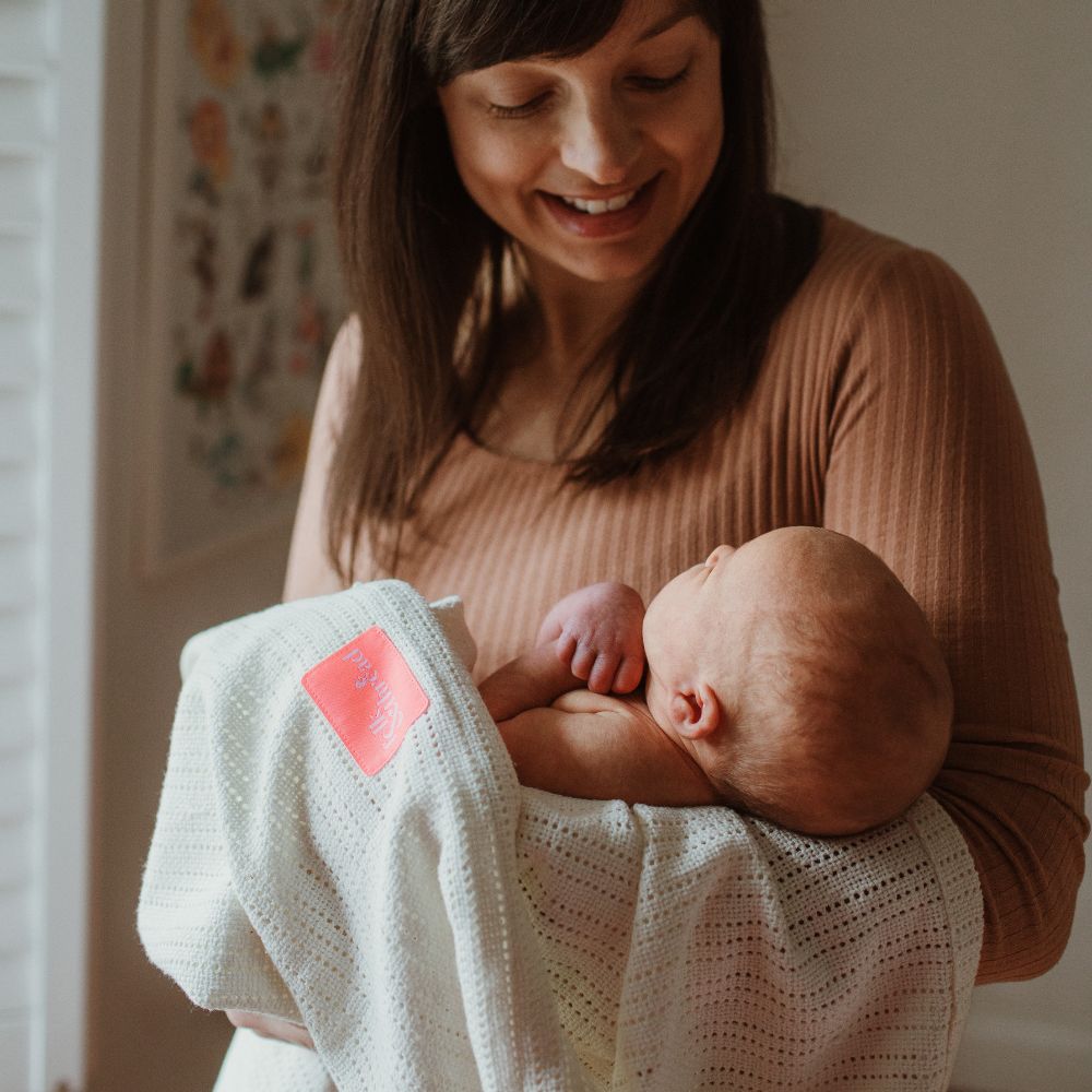 Cloud Organic Cotton Cellular Baby Blanket