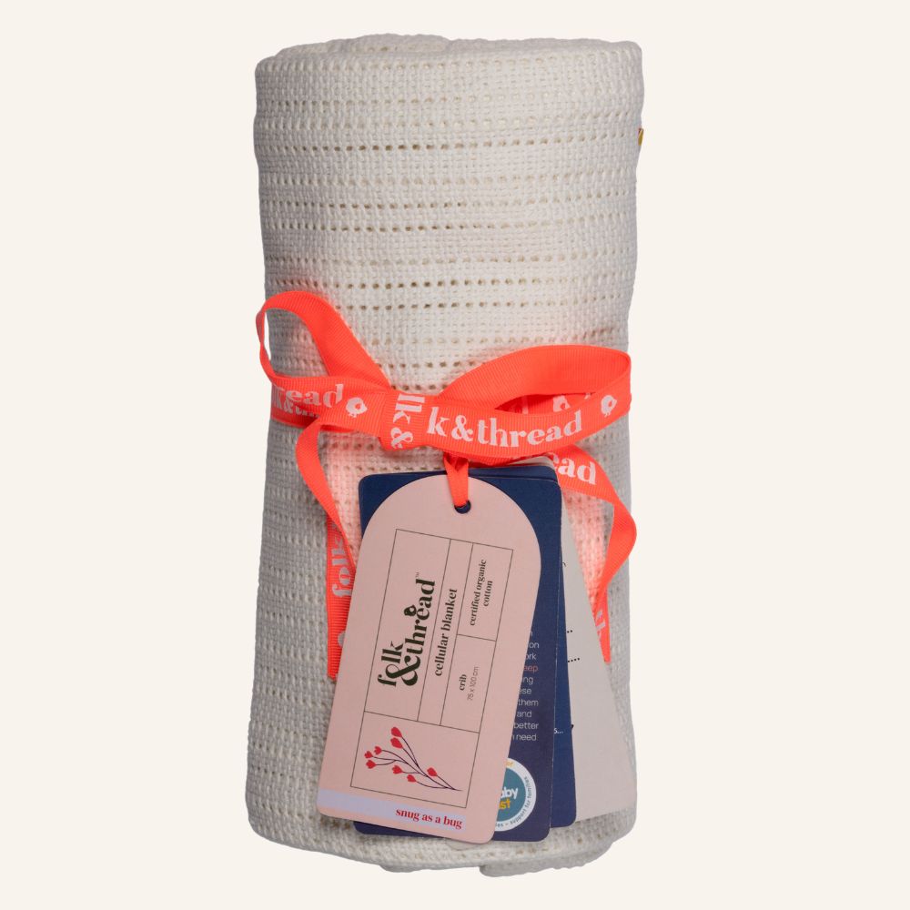 Cloud Organic Cotton Cellular Baby Blanket